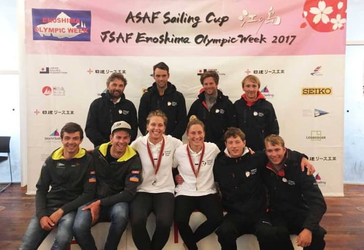   Il team velico tedesco alla Settimana velica di Enoshima 2017