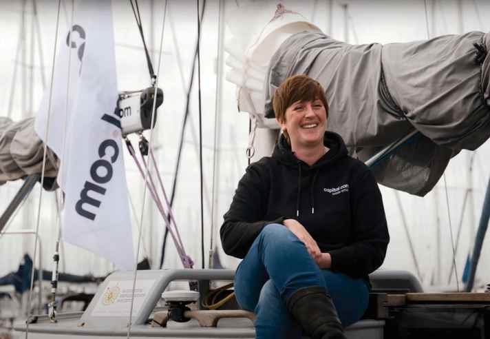Melting sea ice makes it possible: Briton Ella Hibbert wants to circumnavigate the Arctic in one piece.