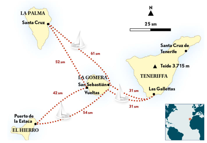 The cruise route