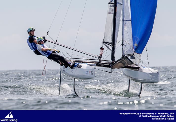   Eighth at the World Cup regatta in the upcoming Olympic venue: Paul Kohlhoff and Alica Stuhlemmer in the Nacra 17 - at 24 and 20 years old still one of the youngest teams in the fast catamaran class