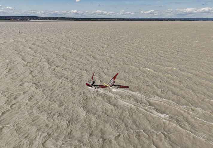 Don’t be put off by the colour of Lake Neusiedl – the water quality is exceptionally good.