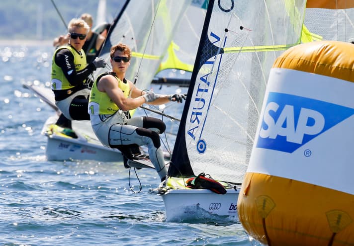   Les champions d'Europe de 49er Erik Heil et Thomas Plößel comptent parmi les favoris de la semaine de Kiel pour remporter les prix.