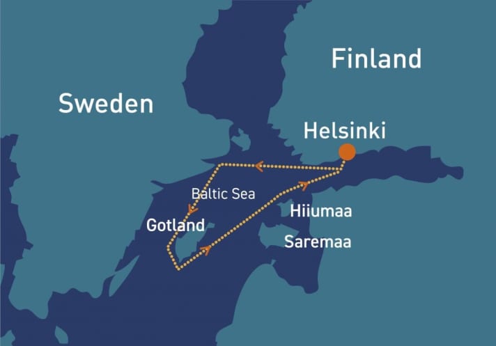   Il percorso della nuova Roschier Baltic Sea Race