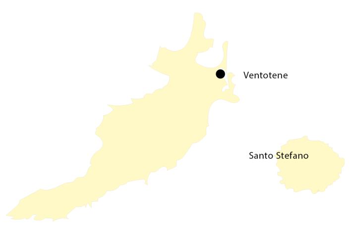 Ventotene in Italia | Mappa: YACHT