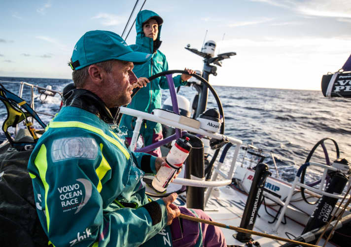   Martine Grael al volante per il team AkzoNobel