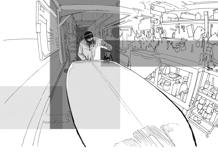 Dass er einmal seine eigene Boardmarke haben würde, hätte sich Alex nicht träumen lassen.