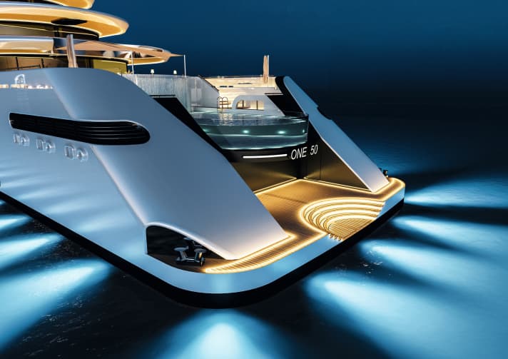 ONE 50: Meyer plans to build the shipyard's own 150-metre design in Papenburg. Thanks to fuel cells, batteries and electric motors, 44 guests will experience emission-free 23 knots. | n.