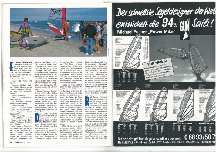 In "Against the Wind", guys like Christian Kohl from the "Surf Academy" doubled the actors. In the new film, Nico Prien and kiter Marian Hund were out and about off St. Peter.