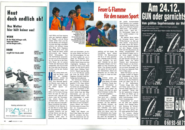 The young surfer clique from the 90s is also getting on in years and the focus is more on the Tibetan mountains than the North Sea beach. But somehow everything comes together again in the film "The Return". In 1993, surf magazine dedicated a big story to "Against the Wind".