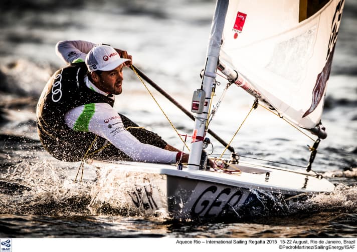   Vice world champion Philipp Buhl has to fight for his place in the medal race and to catch up with the front runners in complicated wind conditions
