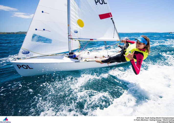   Die Polinnen Julia Szmit und Hanna Dzik gewannen WM-Gold im 420er