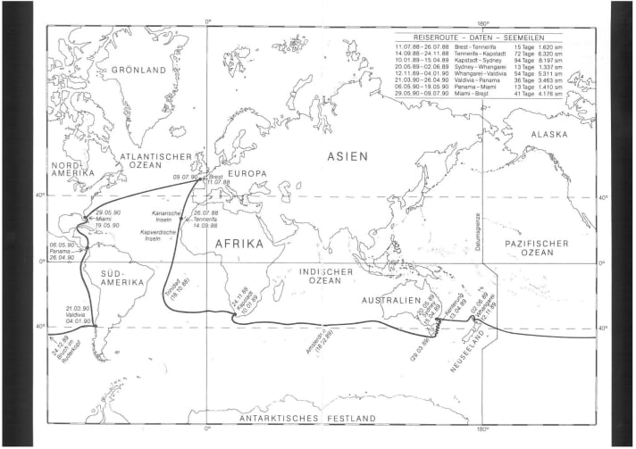   Il viaggio che l'ha resa famosa: 31.834 miglia intorno al mondo