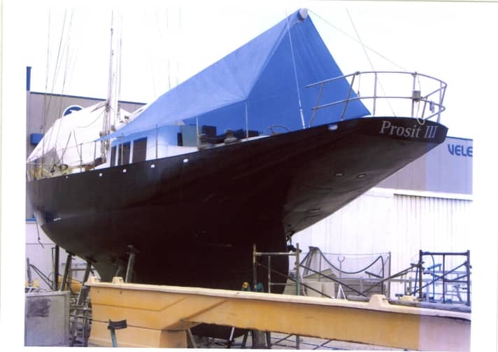   Rear view of the "Prosit III"