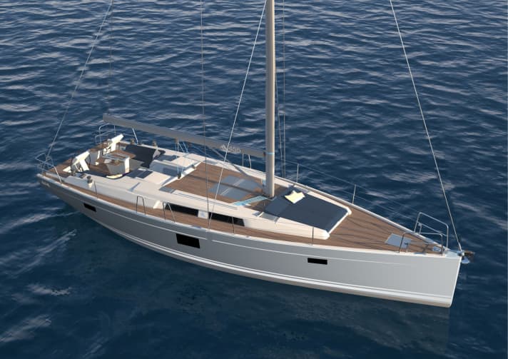   Nouveau Hanse 445 : des fenêtres plus grandes, plus d'écoutilles et la possibilité d'un bain de soleil à l'avant du bateau