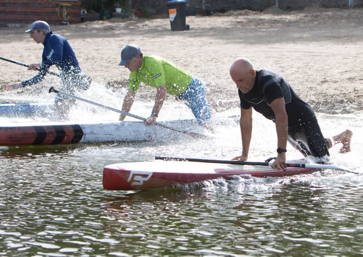 Start of the beach race