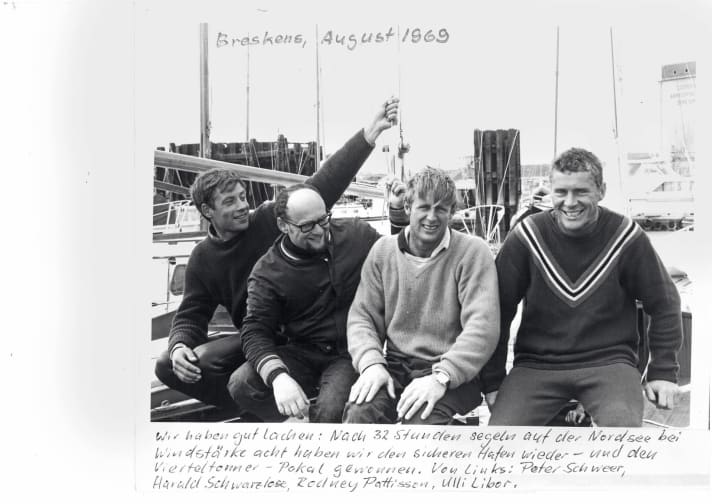   Libor with Pattison, Schwarzlose and Schweer: Quarter-tonne World Championship victory after a stormy long-distance race including a near sinking