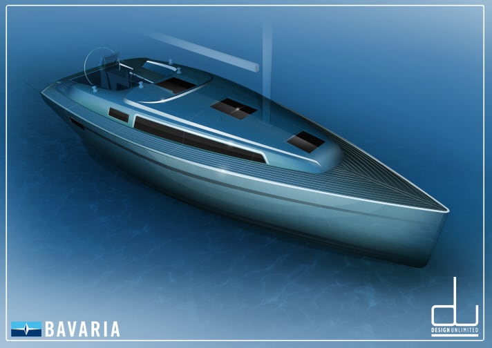   First illustration of the new Cruiser 33 developed by Farr and Design Unlimited