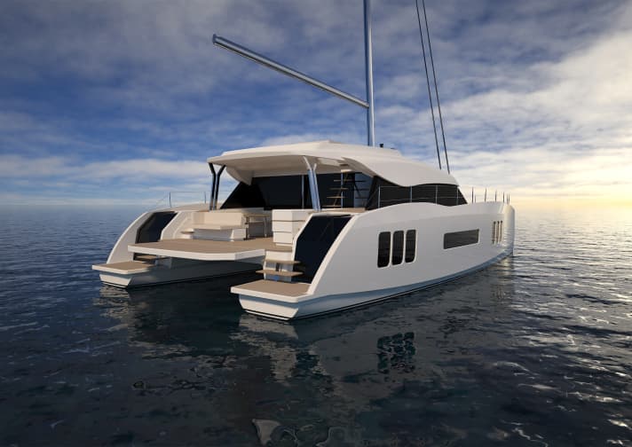   The platform at the rear can be lowered electrically