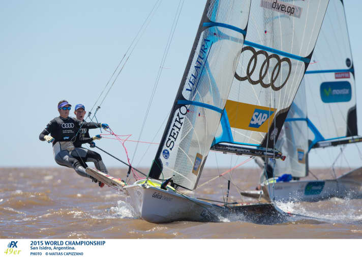   Tina Lutz and Susann Beucke sailed to 15th place in the World Championships