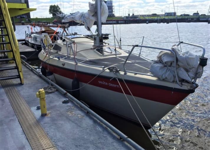   Das Boot im Hafen von Delfzijl