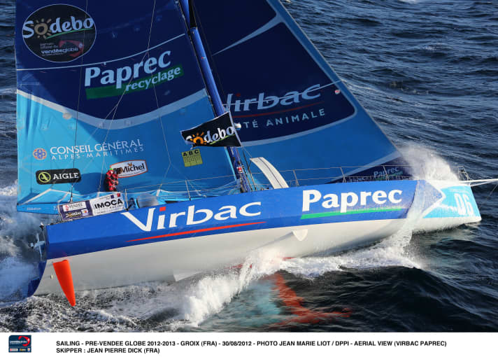   Virbac Paprec 3: At this time still with keel bomb, since three days down without