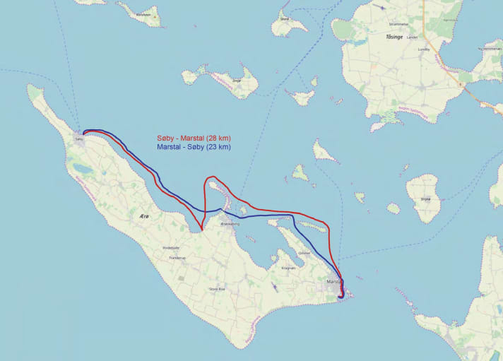 Die SUP-Tour von Jörg Knorr an Ærø Nordküste