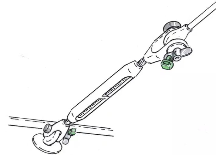 Shroud tensioner shackle Lifehacks