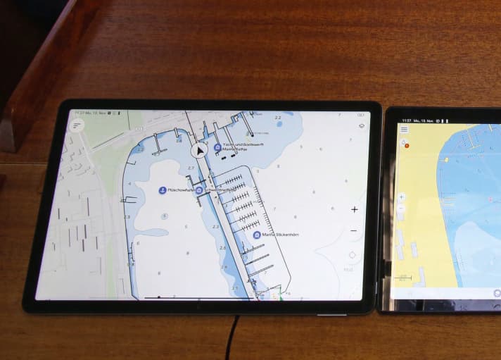 Les tablettes sans puce GPS déterminent leur position par triangulation - ce n'est pas suffisant pour la navigation sur l'eau
