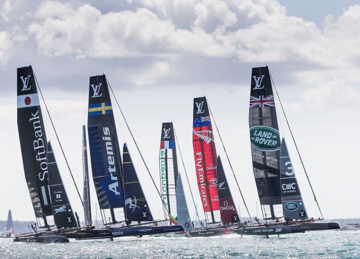   Il primo incontro tra i team dell'America's Cup World Series si terrà al largo di Portsmouth