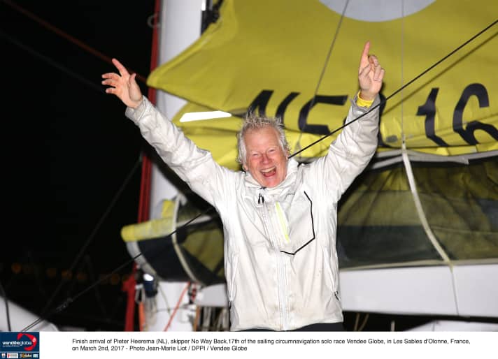   Happy Holländer: Pieter Heerema hat seine Vendée-Premiere trotz vieler technischer Probleme zu Ende gebracht
