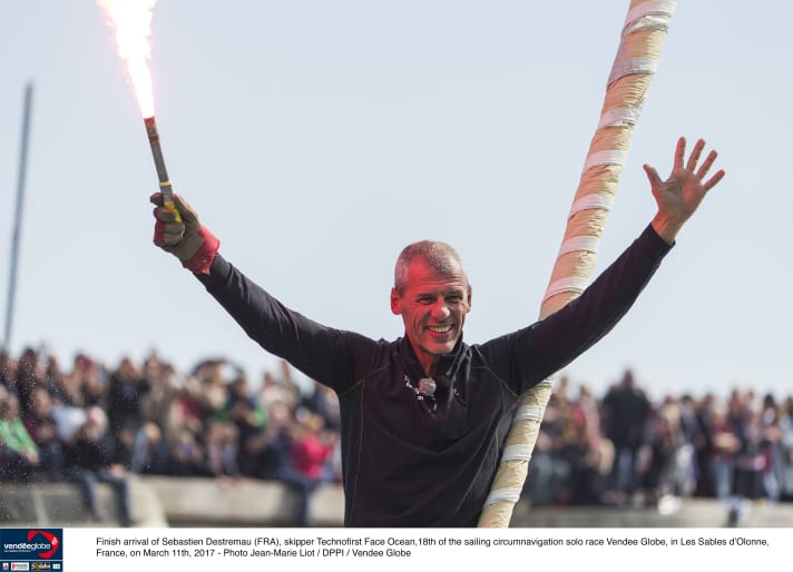   Unbridled joy for the 52-year-old Frenchman: the Vendée has been completed
