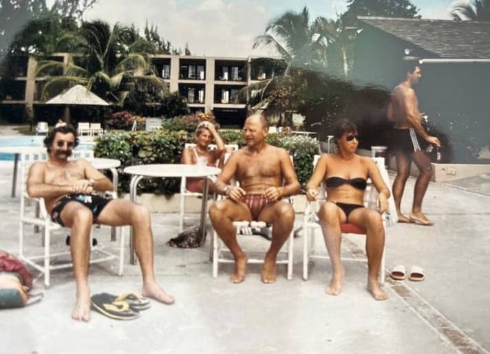 „Seemann“ Kutte Priessner (im Bild links) war damals ein gefeierter (Surf-)Filmstar.