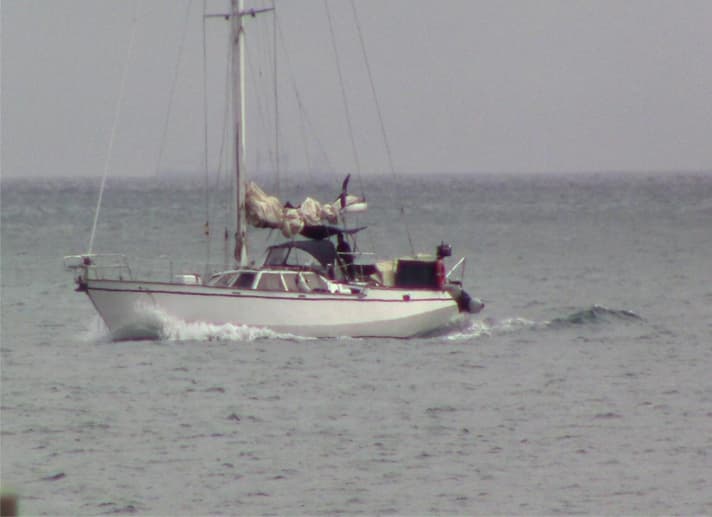   Die „Lady Blue“ mit heißer Ware auf Kurs nach Spanien