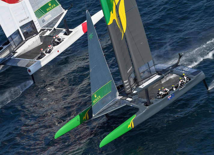 Umkämpftes Finale: Australien vs. Japan – am Steuer standen auf beiden Booten "Aussies"