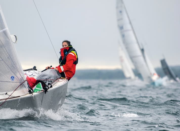   Susann Beucke lors de sa première Silverrudder
