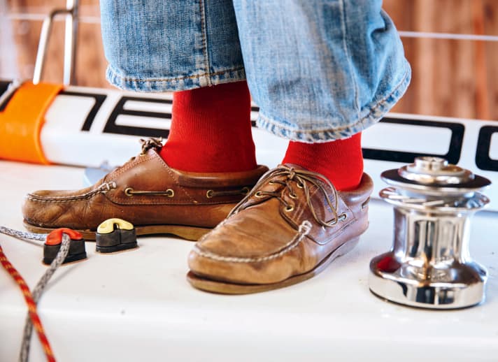 Die roten Socken von Sir Peter Blake kennt ganz Neuseeland