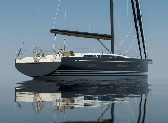  X 5.6. la membrure ronde à l'arrière est l'une des caractéristiques de construction typiques des nouveaux yachts X