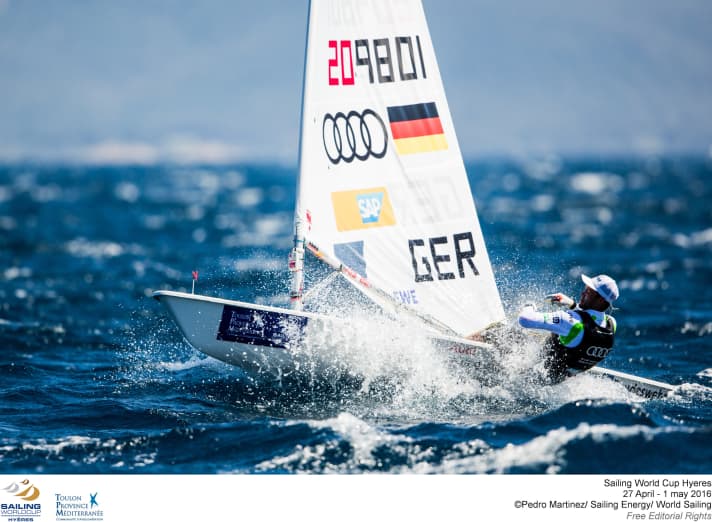   Une victoire souveraine au large de Hyères : Philipp Buhl en laser