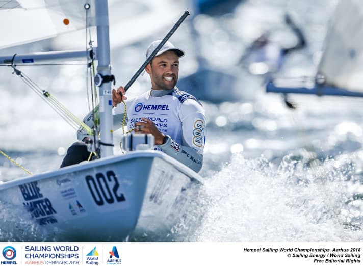   In quel momento sa di aver vinto la medaglia di bronzo: Philipp Buhl nel Laser