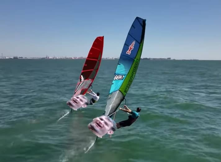 Das Gesicht des Shapers als Tarnung für die neuen Boards?