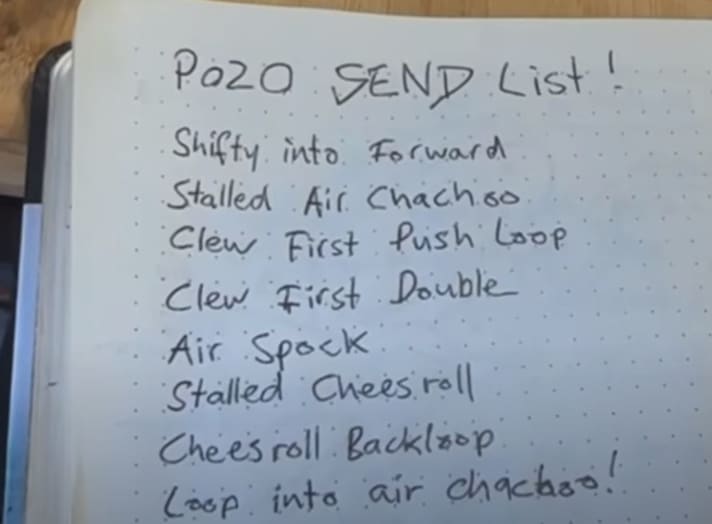 The moves on Balz Müller's Send List don't exactly pass for basic tricks