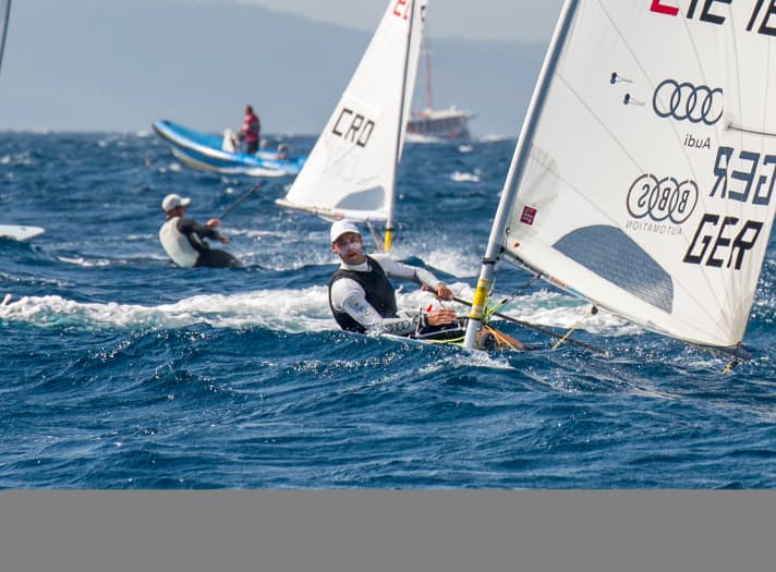   Philipp Buhl in azione nella terza giornata dei Campionati del Mondo di Spalato
