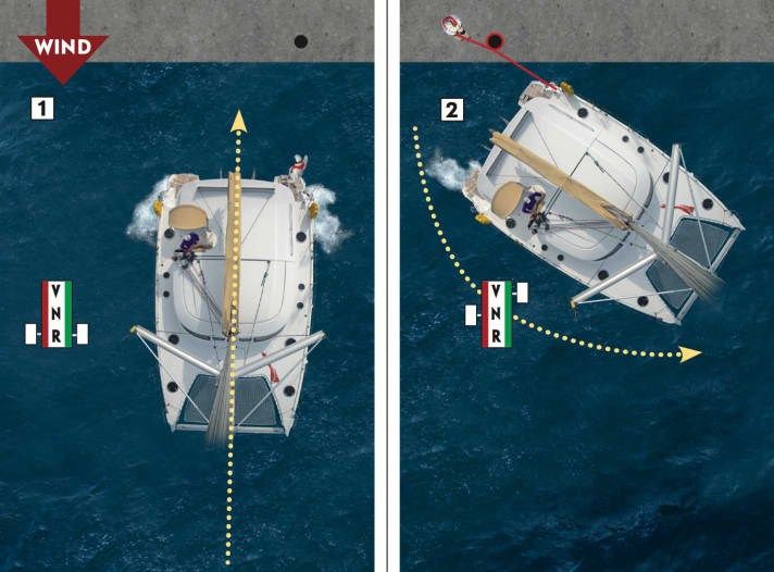   C'est aussi possible : approche prudente en marche arrière, puis vaporisation.
