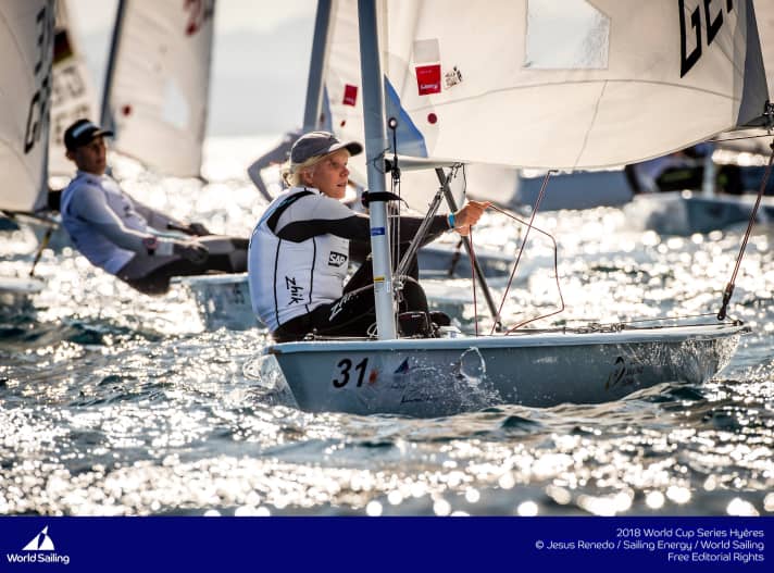   En Laser Radial, Svenja Weger a réalisé sa meilleure performance de la saison en terminant quatorzième.