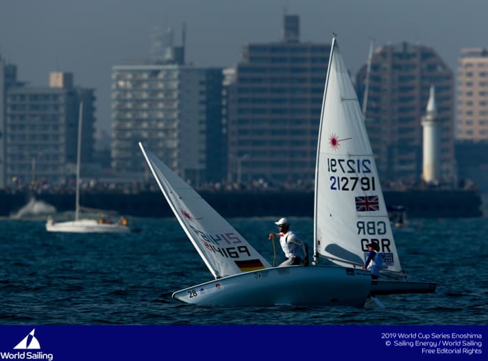   Souverain dans le top cinq : Philipp Buhl au laser devant Enoshima