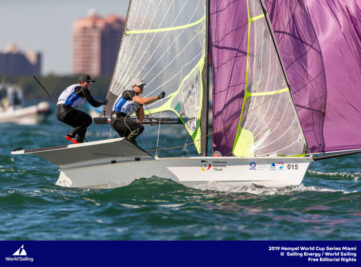   Jakob Meggendorfer et Andreas Spranger en douzième position après trois courses de 49er