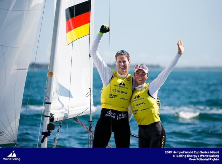   Per dare il via all'importante stagione pre-olimpica, hanno vinto la regata di Coppa del Mondo al largo di Miami e hanno messo un punto esclamativo alle loro ambizioni olimpiche: Frederike Loewe e Anna Markfort, del club Seglerhaus am Wannsee, hanno vinto la regata di Coppa del Mondo al largo di Miami e hanno messo il punto alle loro ambizioni olimpiche.