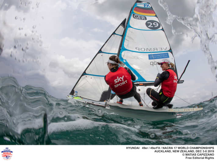   The 29 is still in the FX sail of Tina Lutz and Susann Beucke. It will probably soon give way to a 30...