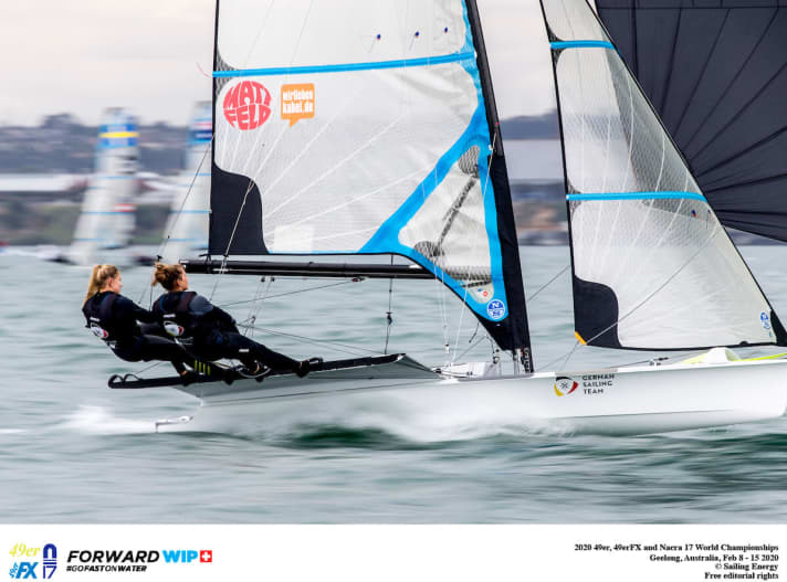   Vicky Jurczok and Anika Lorenz are racing in the 49erFX