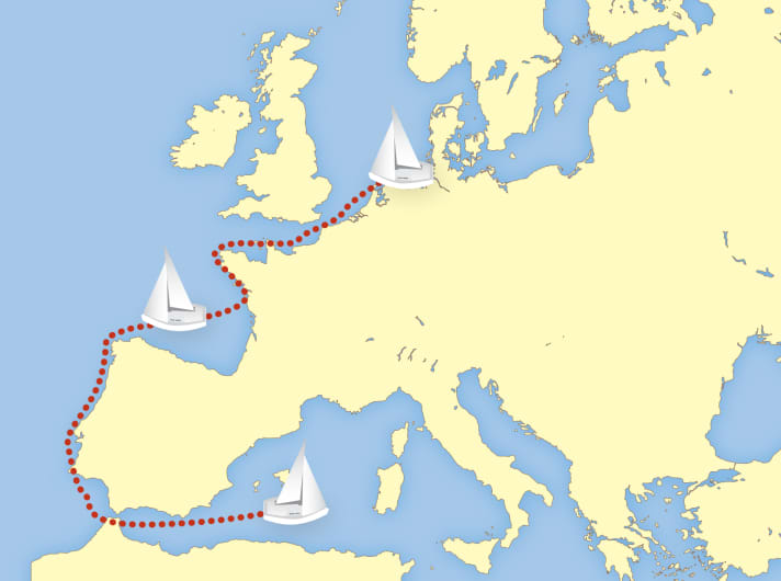 Saskia Kaden received the KA prize for her voyage to Portugal. She then set sail for the Mediterranean